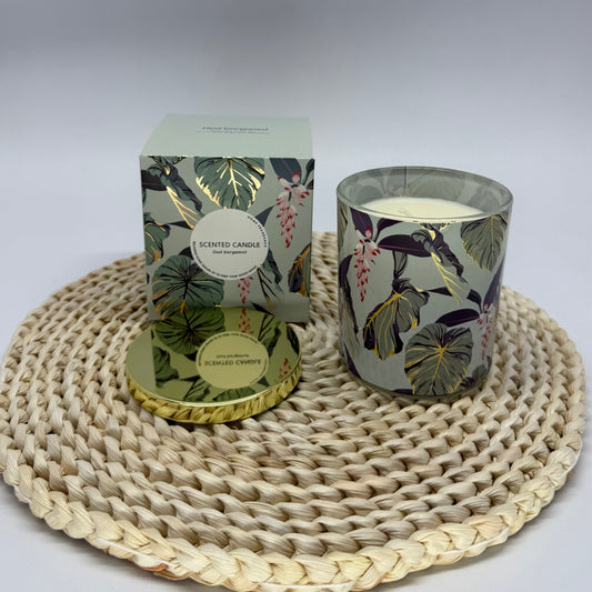 Bougie parfumée "Parfum d'Intérieur" AXW2015 dans un verre avec couvercle D8*9cm