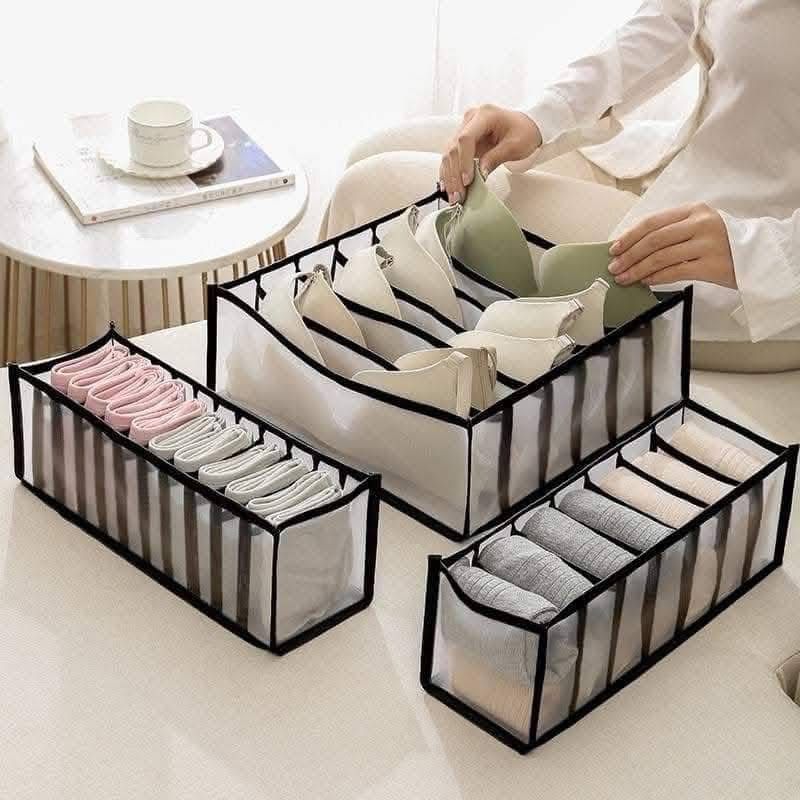 3 pièces rangements sous-vêtements