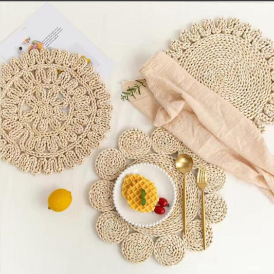 Sets de Table Bohème en Corde Tressée