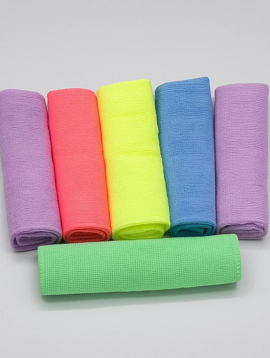 🧼 Lot de 6 chiffons microfibre (38×40 cm)