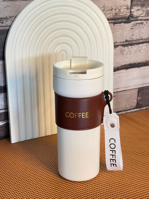 Thermos isotherme fashion avec bande cuir 600ML