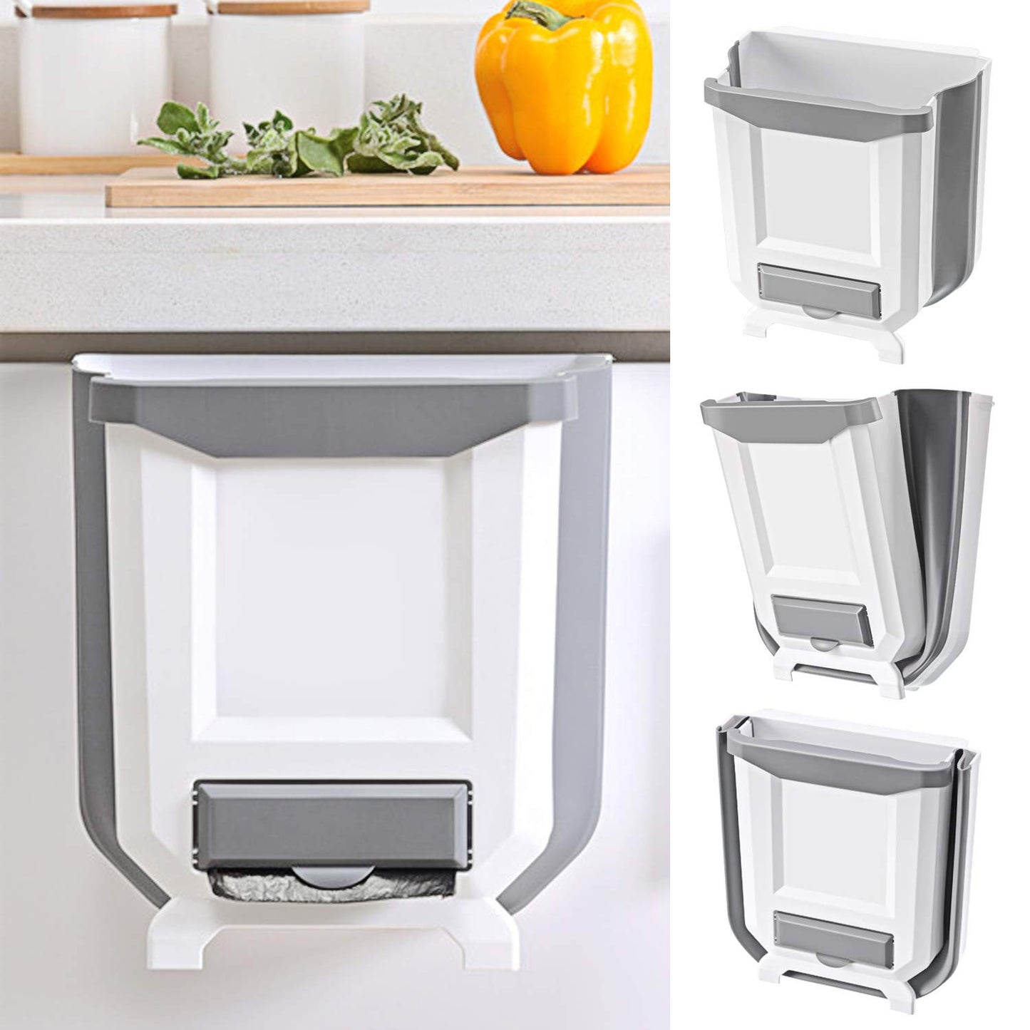 Mini poubelle pliante