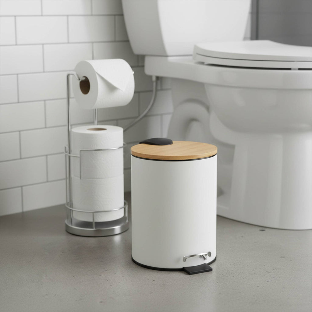 Poubelle Rond avec Bambou 3 Litres