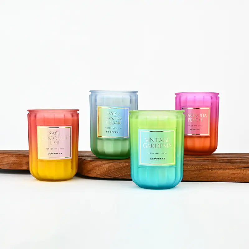 Pot en verre de cire de guérison de luxe personnalisé