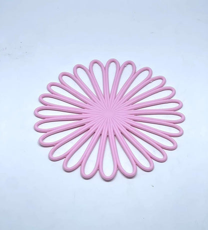 ✨ Dessous de plat en silicone en forme de fleur