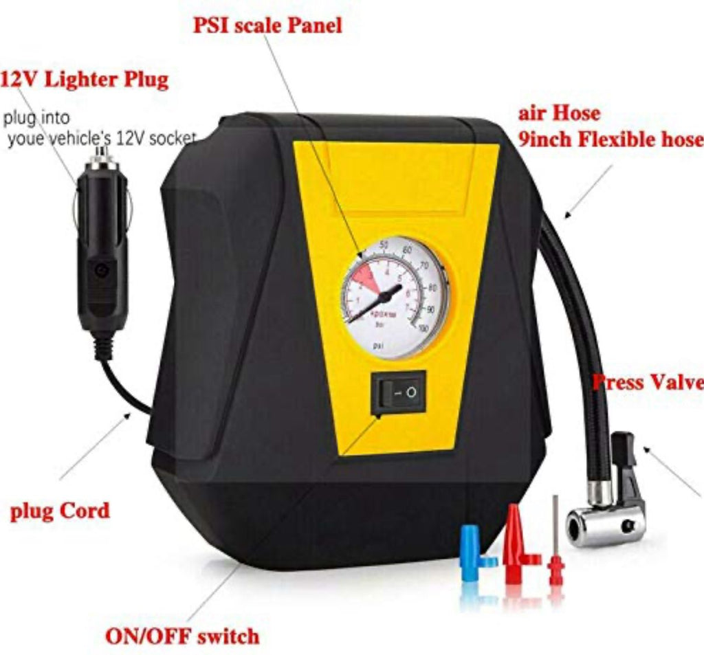 Compresseur d'air Portable 3613, gonfleur de pneus, affichage de pointeur, compresseur d'air Portable