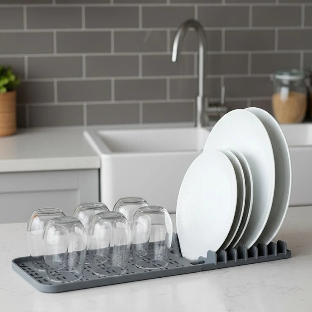 Égouttoir à vaisselle pliable