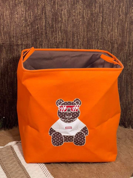 Panier à linge orangé Suprem