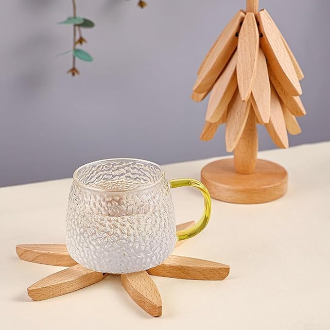 Set de table, trépied en bois