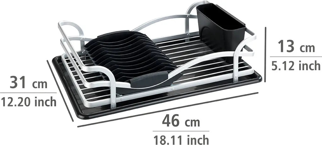 Egouttoir WENKO Alu Noir Argent