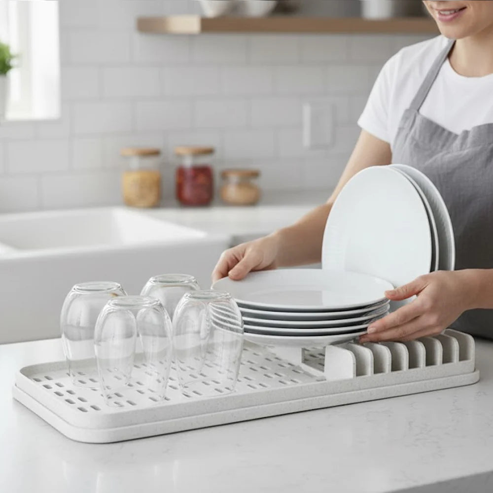 Égouttoir à vaisselle pliable