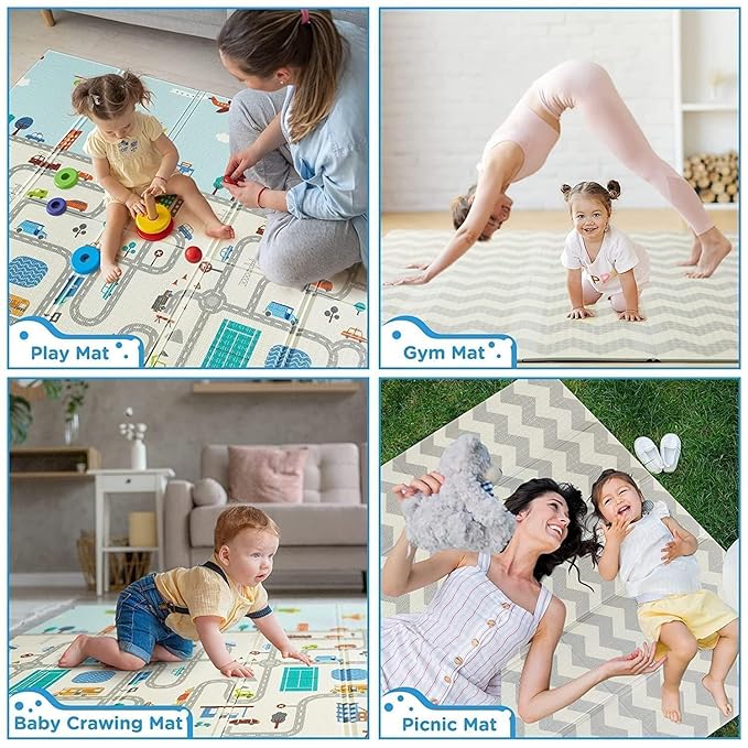 TAPIS DE JEU POUR BEBE 180X200X0.6CM