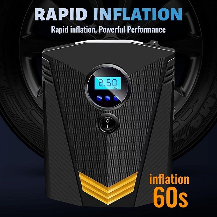 Gonfleur De Pneu Compresseur D'air Portable 12 V