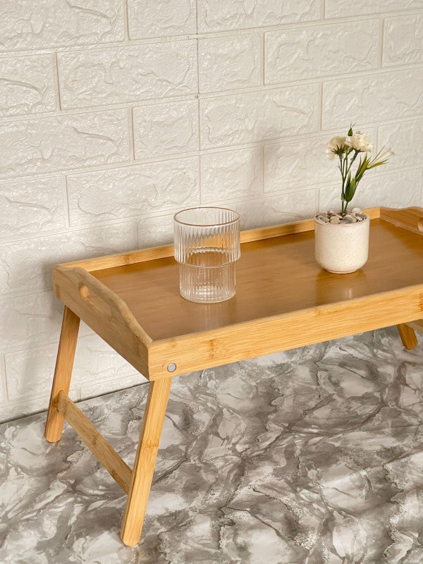 Plateau pliable en bambou