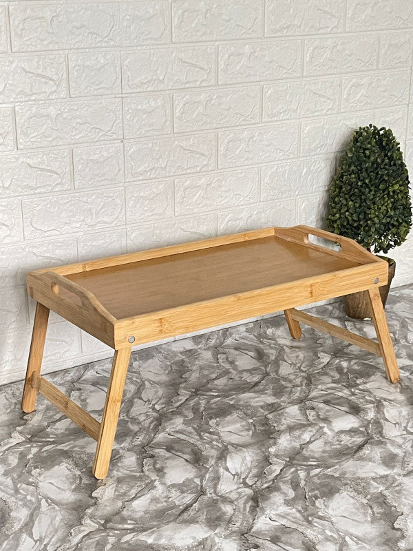 Plateau pliable en bambou