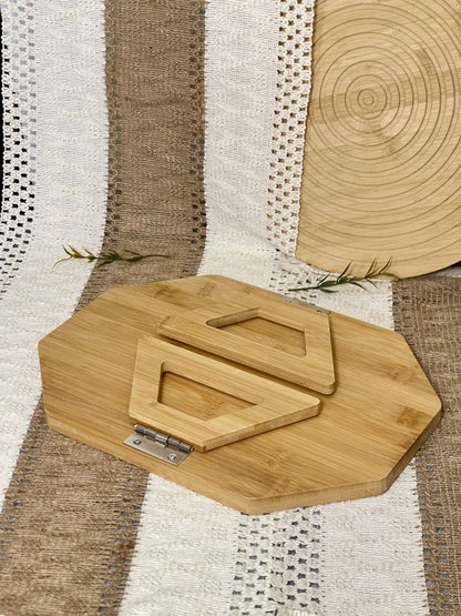 Plateau en bambou pour canapé