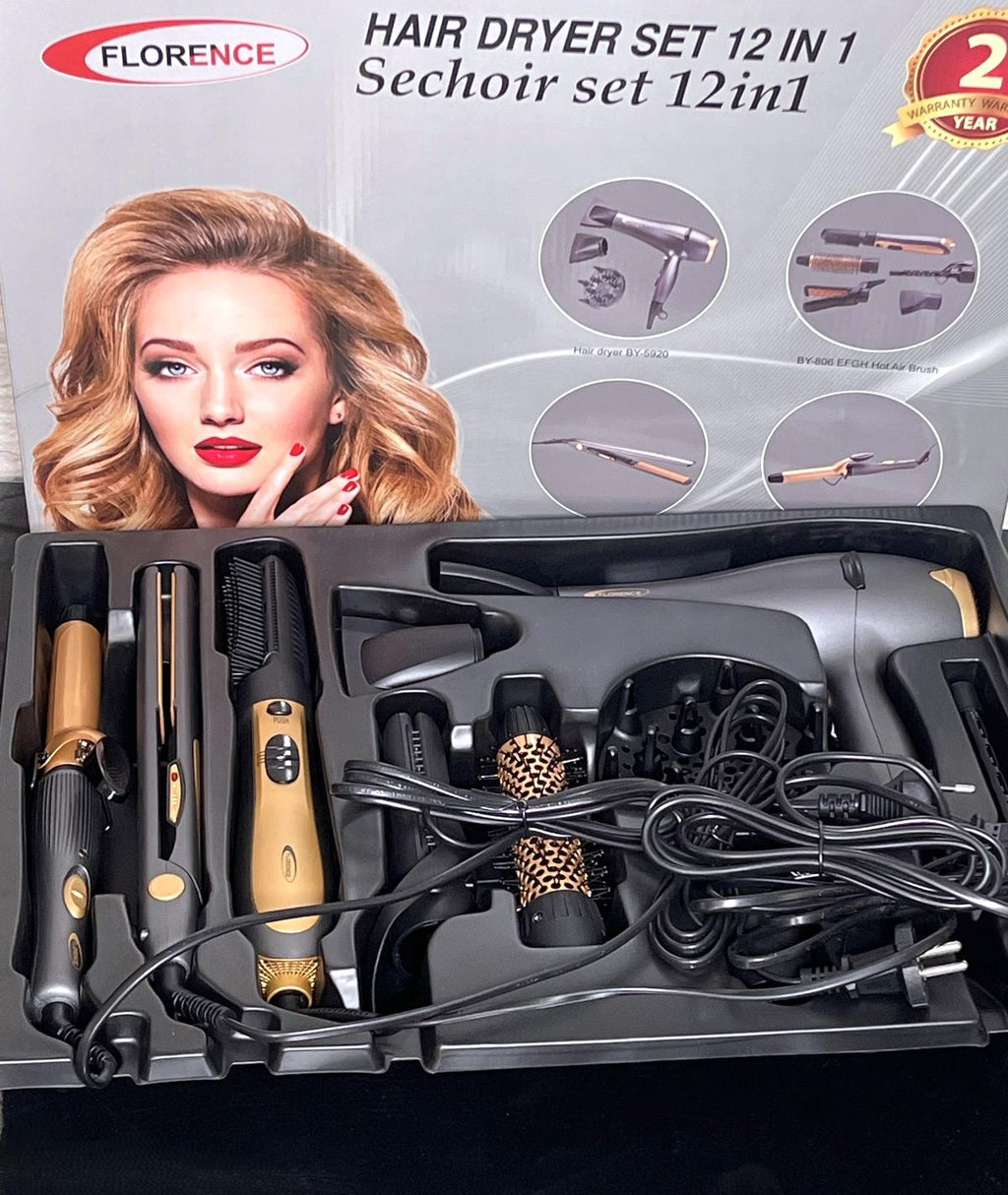Coffret Cheveux 12EN1 FLORENCE 2200W - Noir