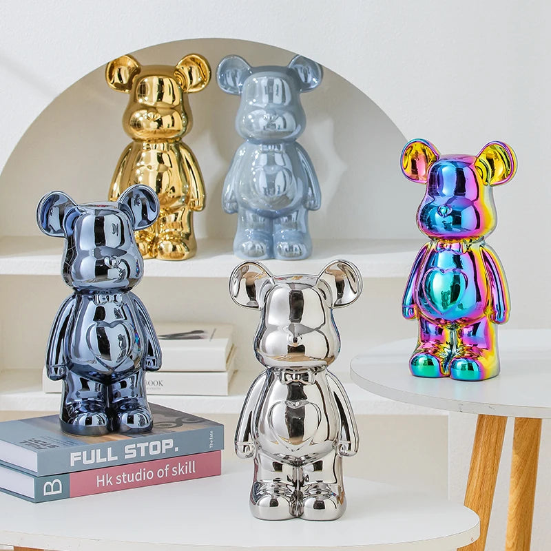 Aesthetic Bear brick Ceramic Staute Teddy Bear