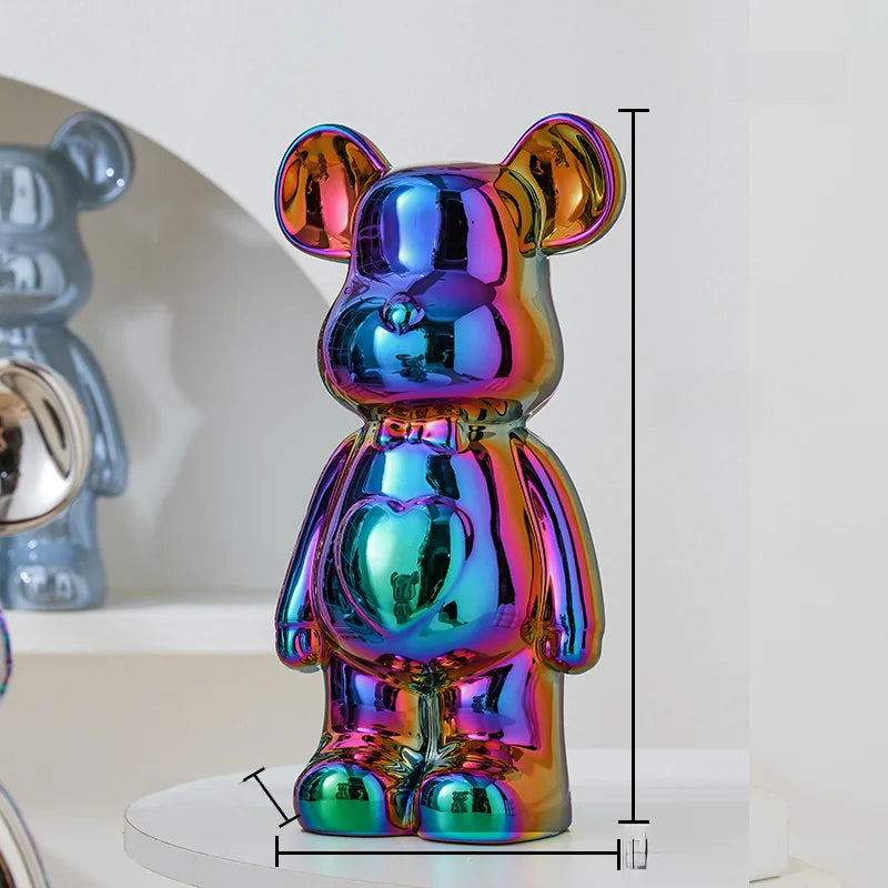 Aesthetic Bear brick Ceramic Staute Teddy Bear