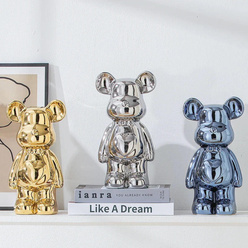 Aesthetic Bear brick Ceramic Staute Teddy Bear
