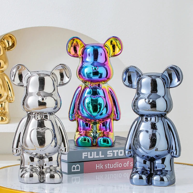 Aesthetic Bear brick Ceramic Staute Teddy Bear