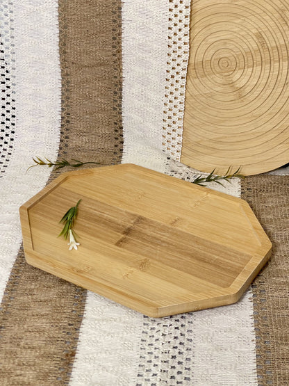 Plateau en bambou pour canapé