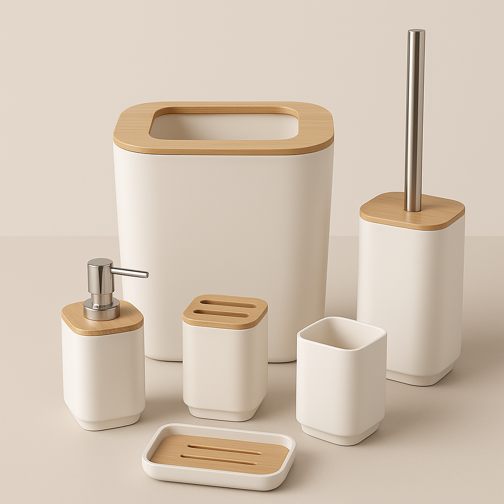 Ensemble d'accessoires de salle de bain 6pcs