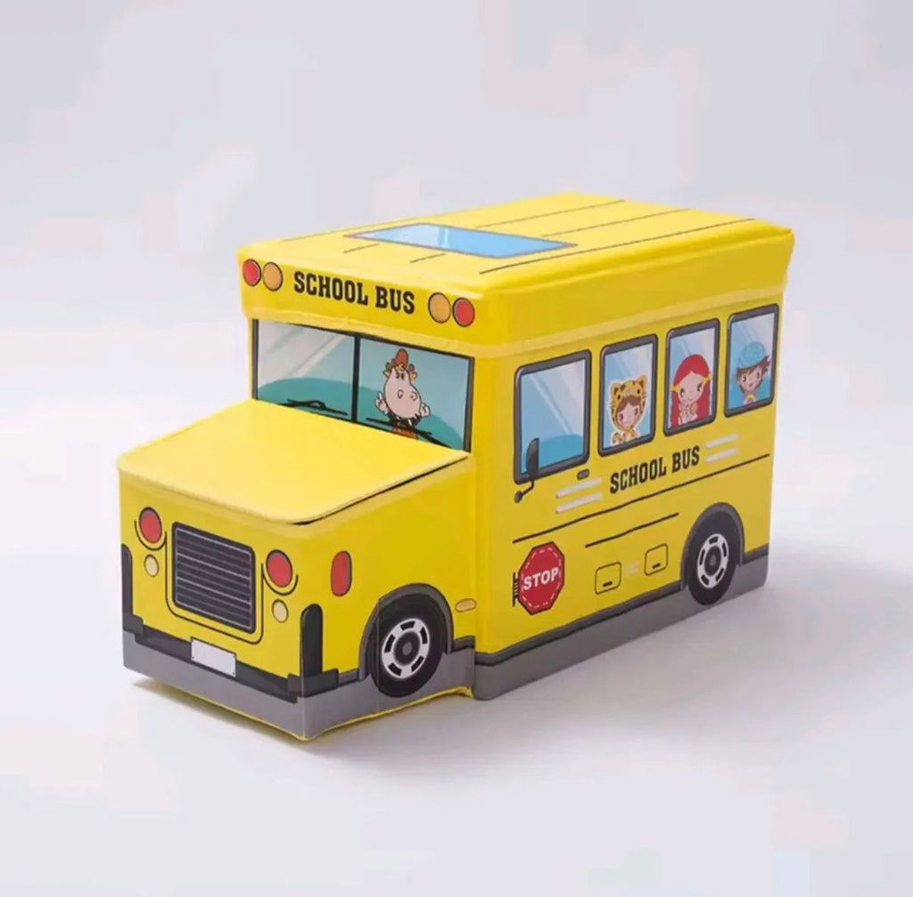Boîte de rangement enfant pliable – Design Bus CartoonBoîte de rangement enfant pliable – Design Bus Cartoon