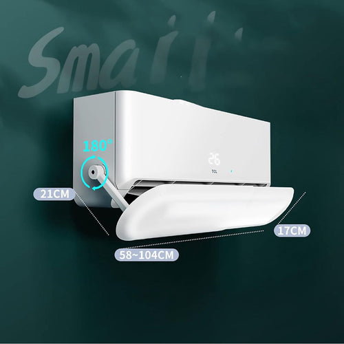 Air Conditioner Deflector Air Conditioning Anti Direct Blowing Baffle Shield Retractable AC Air Flow Deflector 60-100 CM Adjustable Split Air Conditioner Deflector ✨
