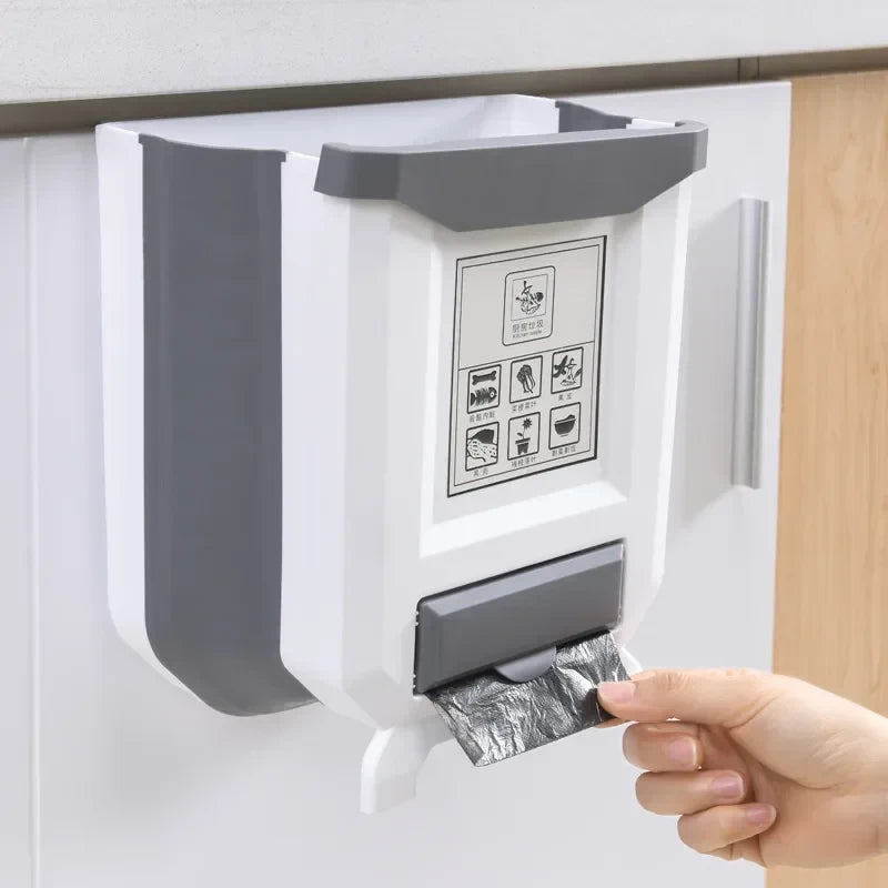 Mini poubelle pliante