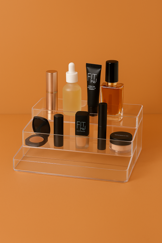 Support transparent à 3 étages CAN PLAST