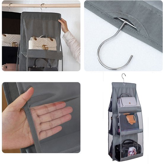 Rangement sac à main 6 poches